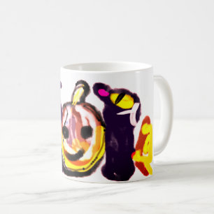Mug Jouet de chat noir olantern mignon