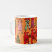 Mug Jouet de Noël Enfants Vintages Jouer (Devant gauche)