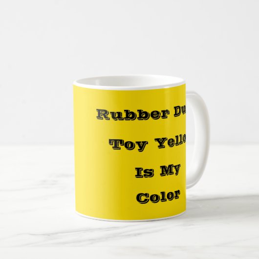 Mug Jouet en caoutchouc Jaune Automne Automne Chute Co (Devant droit)