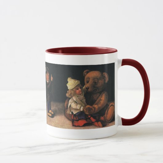 Mug Jouets de Noël, poupée et ours en peluche (Droite)