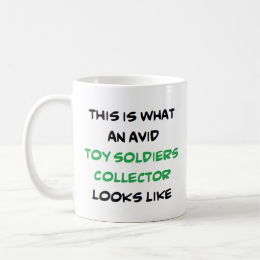 Mug jouets soldats collectionneurs, avides (Gauche)