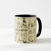 Mug Jouets vintages et jeux d'enfants motif (Devant droit)
