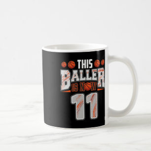 Mug Joueur Bysketbyll 11 ans Vieux garçon Bysketbyll 1
