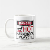 Mug Joueur chaud d'harmonica (Gauche)