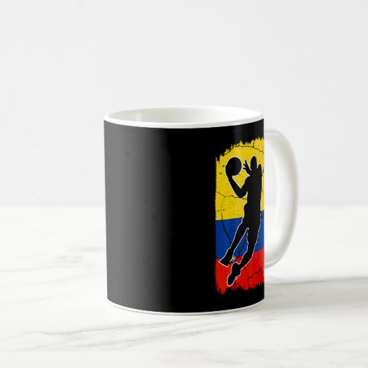 Mug Joueur colombien Bysketbyll Colombie Drapeau Byske (Devant droit)
