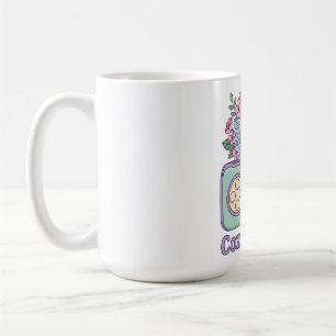 Mug Joueur Confortable, Esthétique Pastel, Floral Rétr