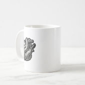 Mug Joueur de badminton drôle conception de navette d' (Devant gauche)