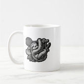 Mug Joueur de badminton drôle conception de navette d' (Gauche)