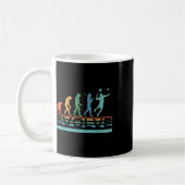 Mug Joueur de badminton évolué drôle nerd Evolution Sp (Gauche)