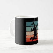 Mug Joueur de badminton saut smash (Devant gauche)