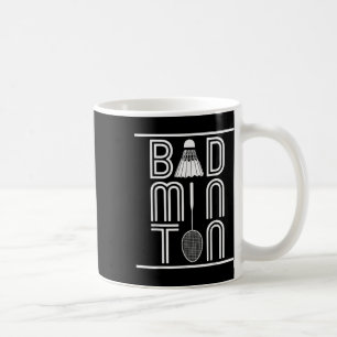 Mug Joueur de badminton Smash Raquette