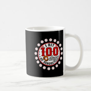 Mug Joueur de baseball J'ai frappé 100 jours d'école J