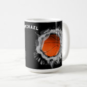 Mug Joueur de basket-ball cadeau (Devant droit)
