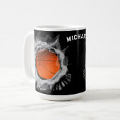 Mug Joueur de basket-ball cadeau (Devant gauche)