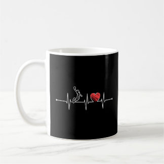 Mug Joueur de basket-ball Heartbeat Ekg Fans de basket