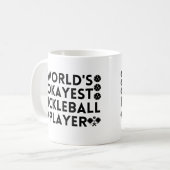 Mug Joueur de basket-ball le plus Okayest du monde (Devant gauche)