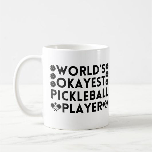 Mug Joueur de basket-ball le plus Okayest du monde (Gauche)