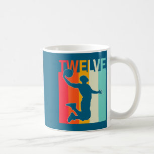 Mug Joueur de basket-ball rétro 12 ans pour homme garç