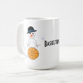 Mug Joueur de basket-ball Snowman (Devant gauche)