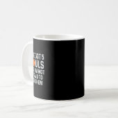 Mug Joueur de basket drôle avec 5 fautes (Devant gauche)