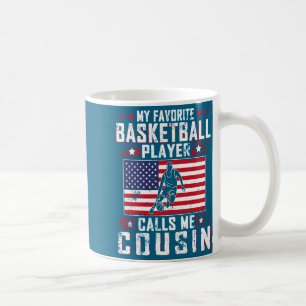 Mug Joueur de basket préféré appelle cousin fath t