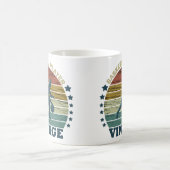 Mug joueur de basketball dribble rétro style coucher d (Centre)