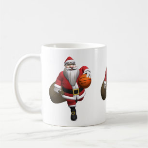 Mug Joueur de basketball du Père Noël