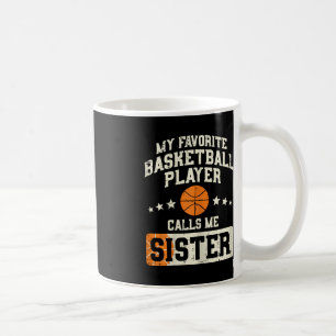 Mug Joueur de basketball favori Soeur Famille Matching