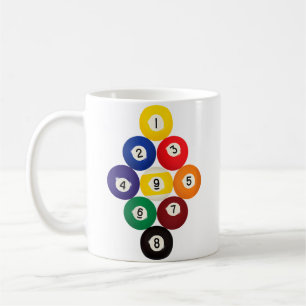 Mug Joueur de billard américain 9-Ball Rack Billard