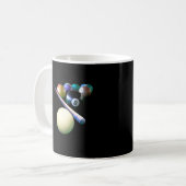 Mug Joueur de billard Billard Balls Cue Snooker (Devant gauche)
