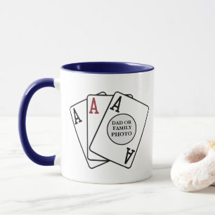 Mug Joueur de carte de poker personnalisée Trois As Ph
