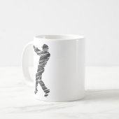 Mug Joueur de cricket 6 (Devant gauche)
