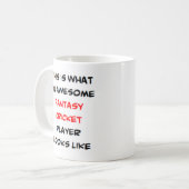 Mug Joueur de cricket imaginaire, génial (Devant gauche)