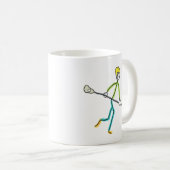 Mug Joueur de crosse Stickman (Devant droit)