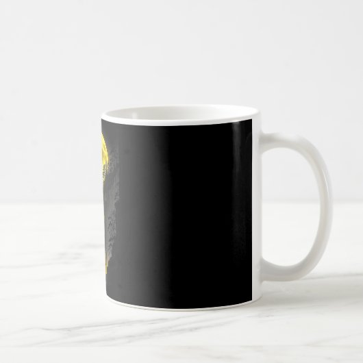 Mug Joueur de Disc Golf Drôle de Forêt Lune Cascade Es (Droite)
