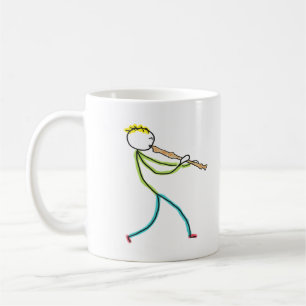 Mug Joueur de flûte à bec en bonhomme