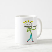 Mug Joueur de flûte Stickman (Devant droit)