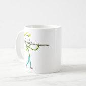 Mug Joueur de flûte Stickman (Devant gauche)