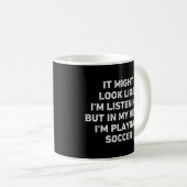 Mug Joueur de football drôle (Devant droit)