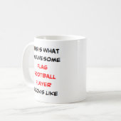 Mug joueur de football du drapeau, génial (Devant gauche)