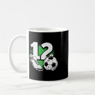 Mug Joueur de football garçon 12 ans anniversaire