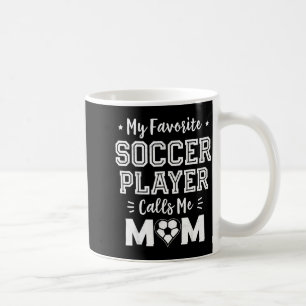 Mug Joueur de football préféré appelle maman maman ado