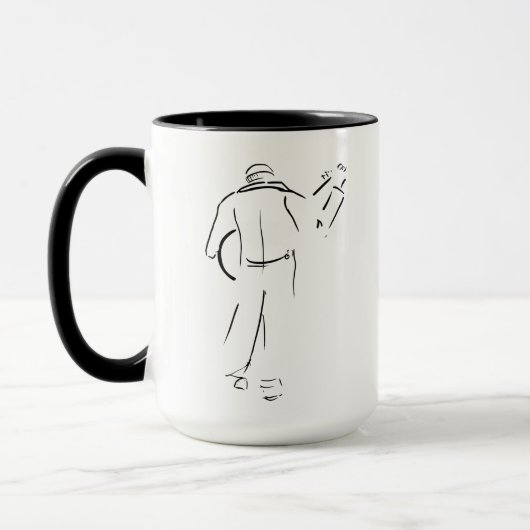 Mug Joueur de guitare à pied (Gauche)