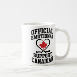 Mug Joueur de hockey canadien de soutien émotionnel of
