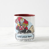 Mug Joueur de hockey fait sur commande (Centre)