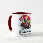 Mug Joueur de hockey fait sur commande (Devant gauche)