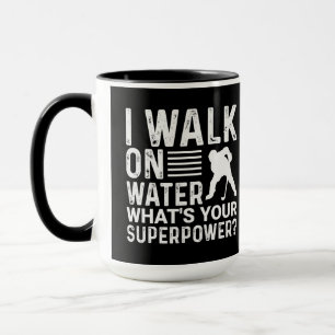Mug Joueur de hockey Je marche sur l'eau