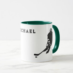 Mug Joueur de hockey personnalisé