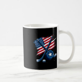 Mug Joueur de hockey sur glace au drapeau américain (3
