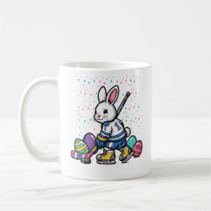 Mug Joueur de hockey sur glace Lapin de Pâques Œufs Ga